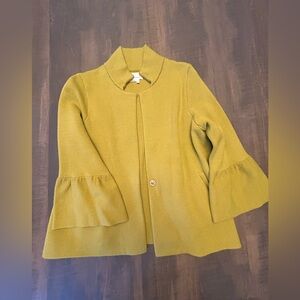 Anthropologie Peridot Bell Sleeve Knit Jacket